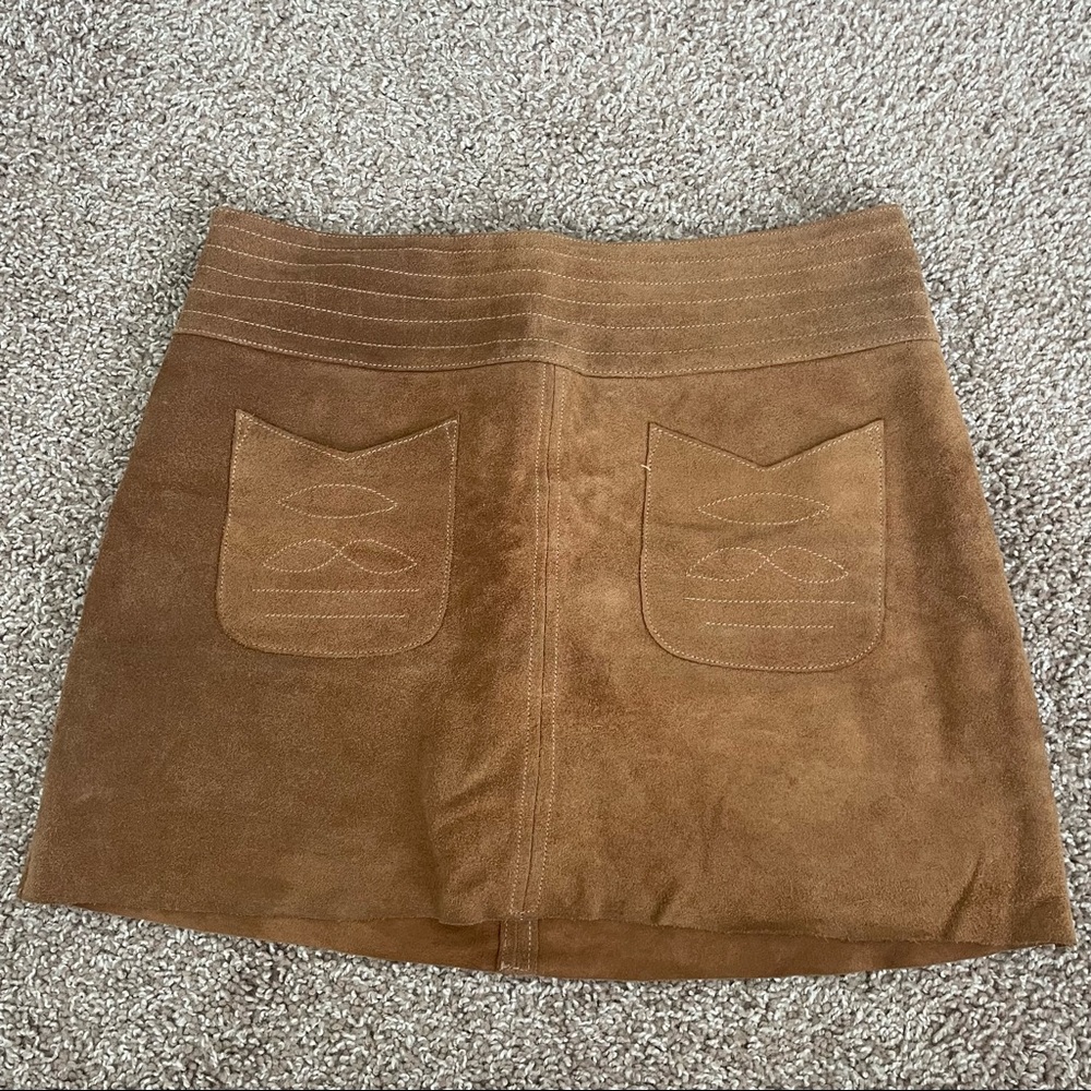 Free People Suede Mini Skirt Size 8